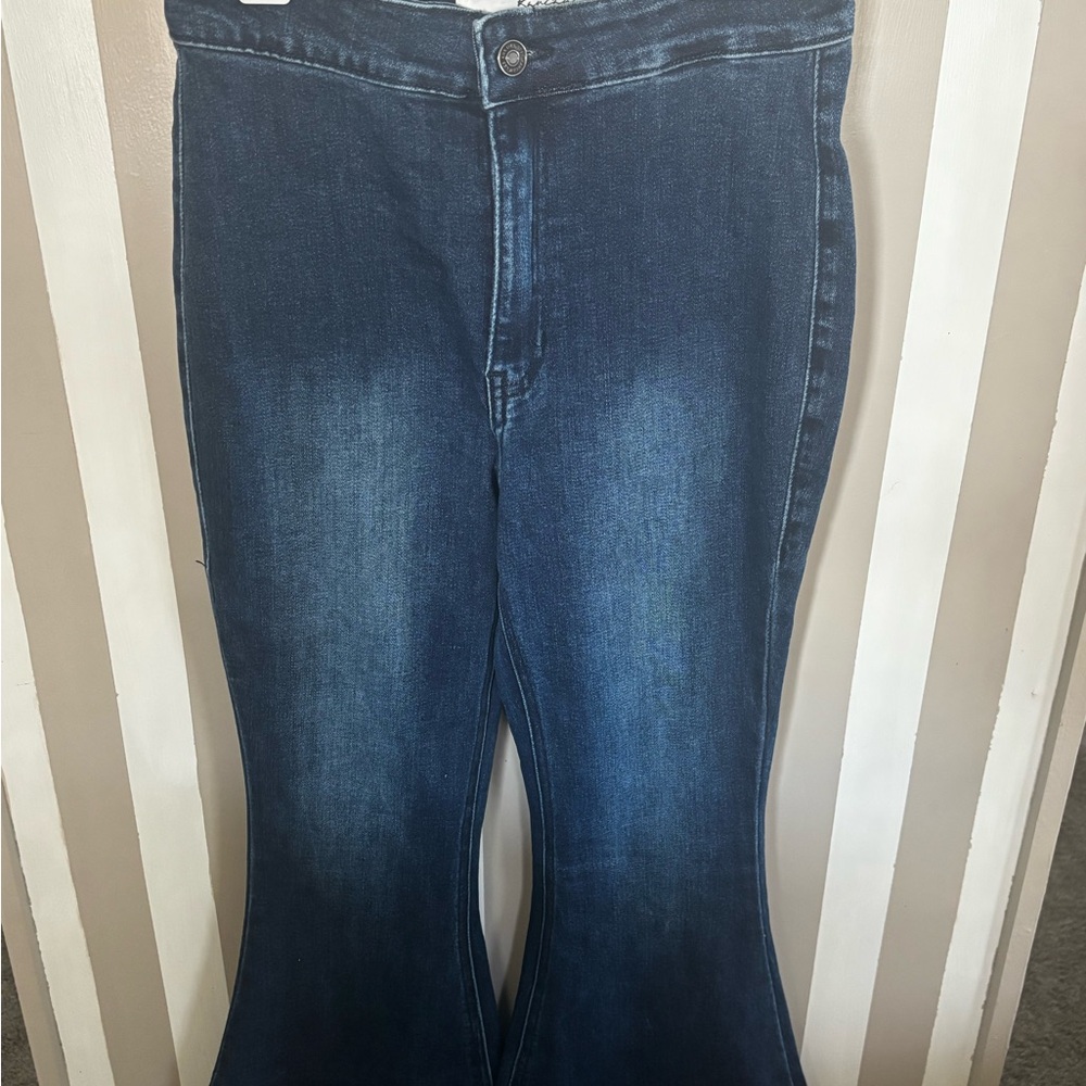 KanCan Dark Blue Flare Jeans